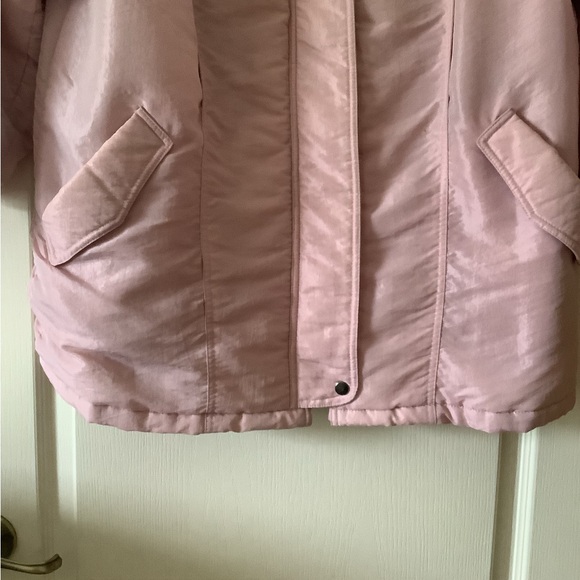 Thermoloft Coat pink zipper front no hood size L 2 front pockets FALL WINTER - Picture 11 of 16